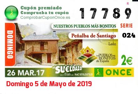 Sueldazo ONCE premiado el Domingo 26/3/2017