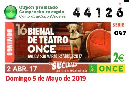 Cupón premiado en este sorteo