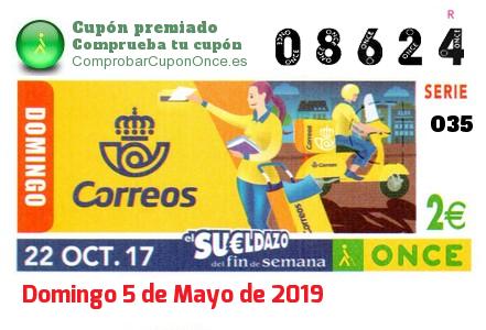 Cupón premiado en este sorteo