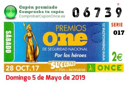 Cupón premiado en este sorteo