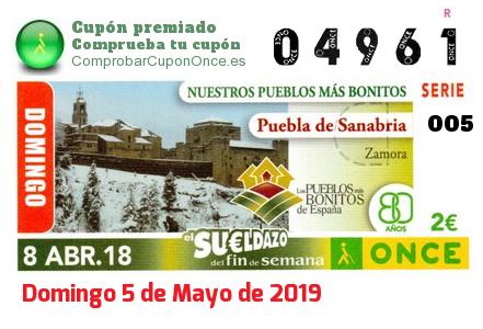 Sueldazo ONCE premiado el Domingo 8/4/2018