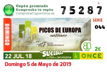 Sueldazo ONCE premiado el Domingo 22/7/2018