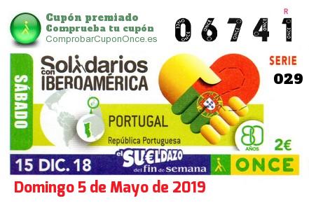 Cupón premiado en este sorteo