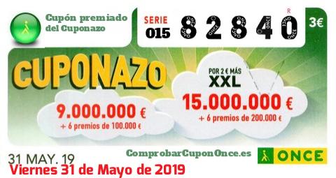 Cupón premiado en este sorteo