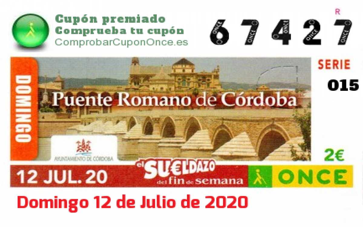 Cupón premiado en este sorteo