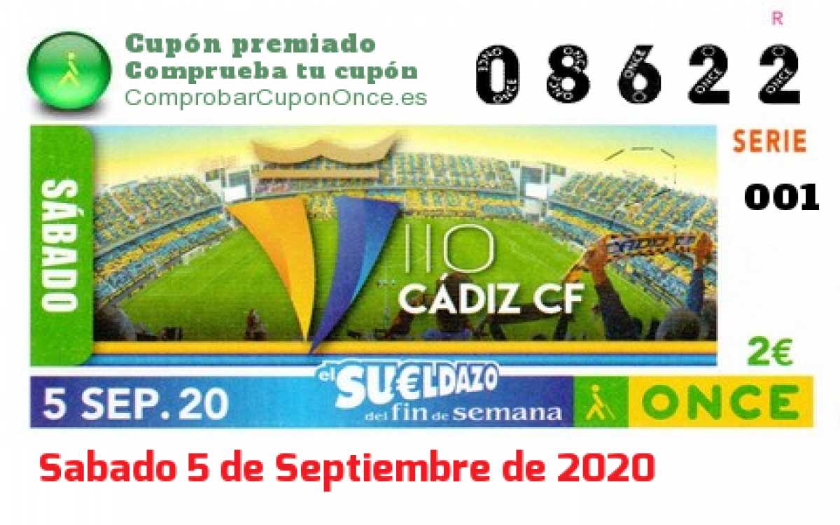 Cupón premiado en este sorteo