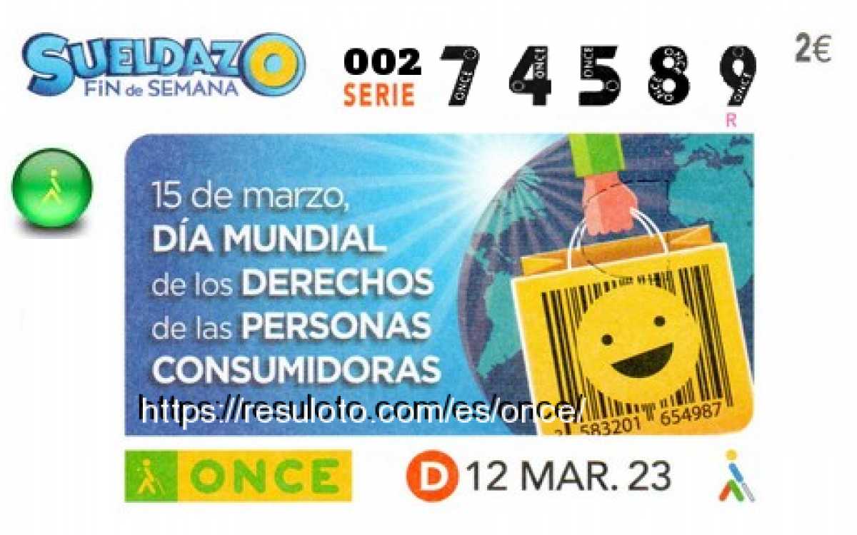 Cupón premiado en este sorteo