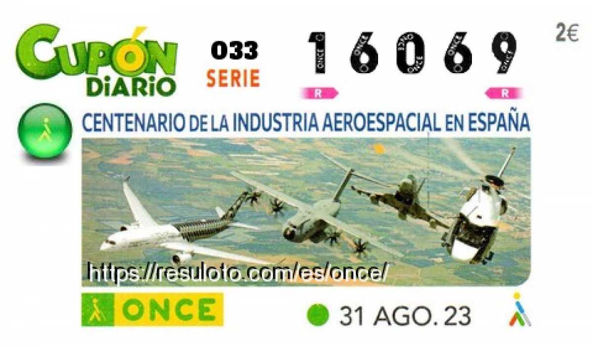 Cupón premiado en este sorteo