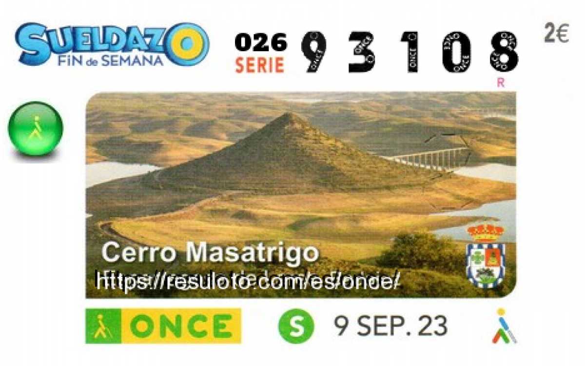 Sueldazo ONCE premiado el Sabado 9/9/2023