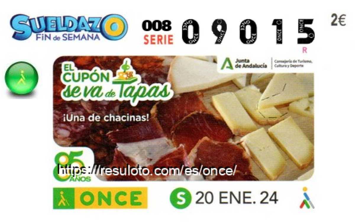 Cupón premiado en este sorteo