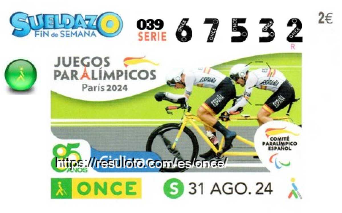 Cupón premiado en este sorteo