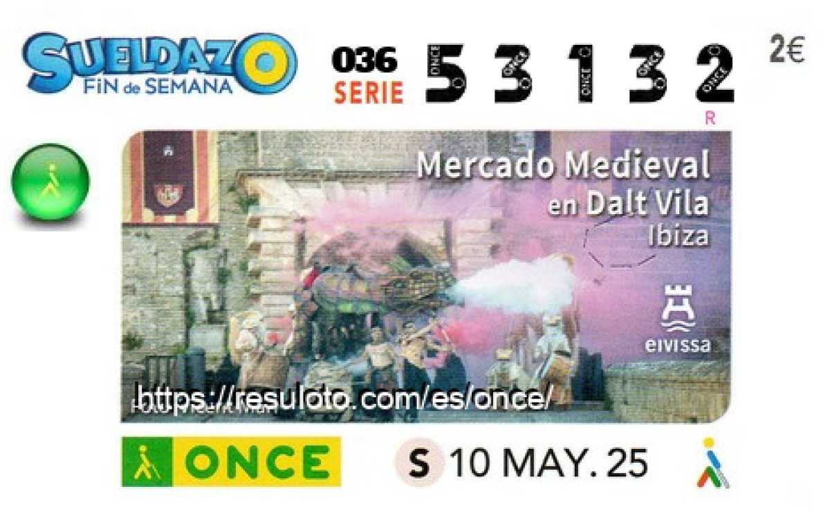 Sueldazo ONCE premiado el Sabado 10/5/2025