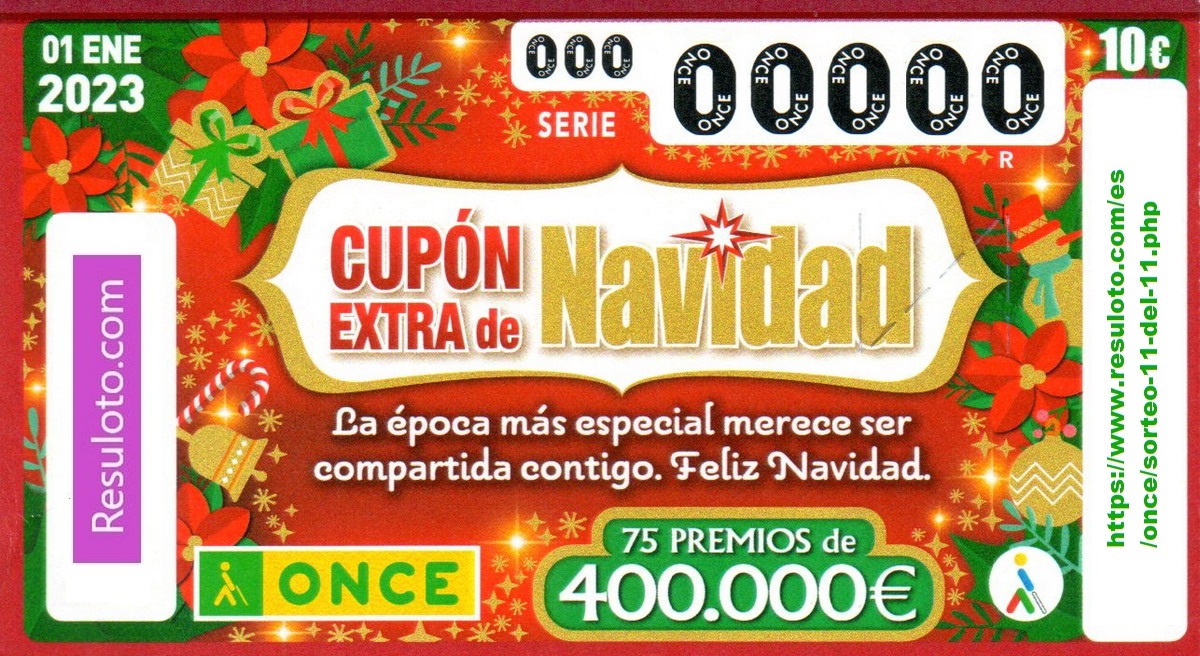 Cupón del sorteo de Navidad de la ONCE
