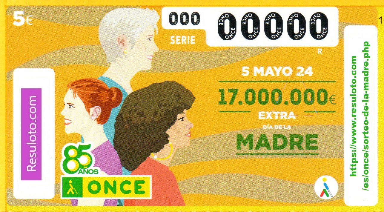 Cupón premiado en este sorteo