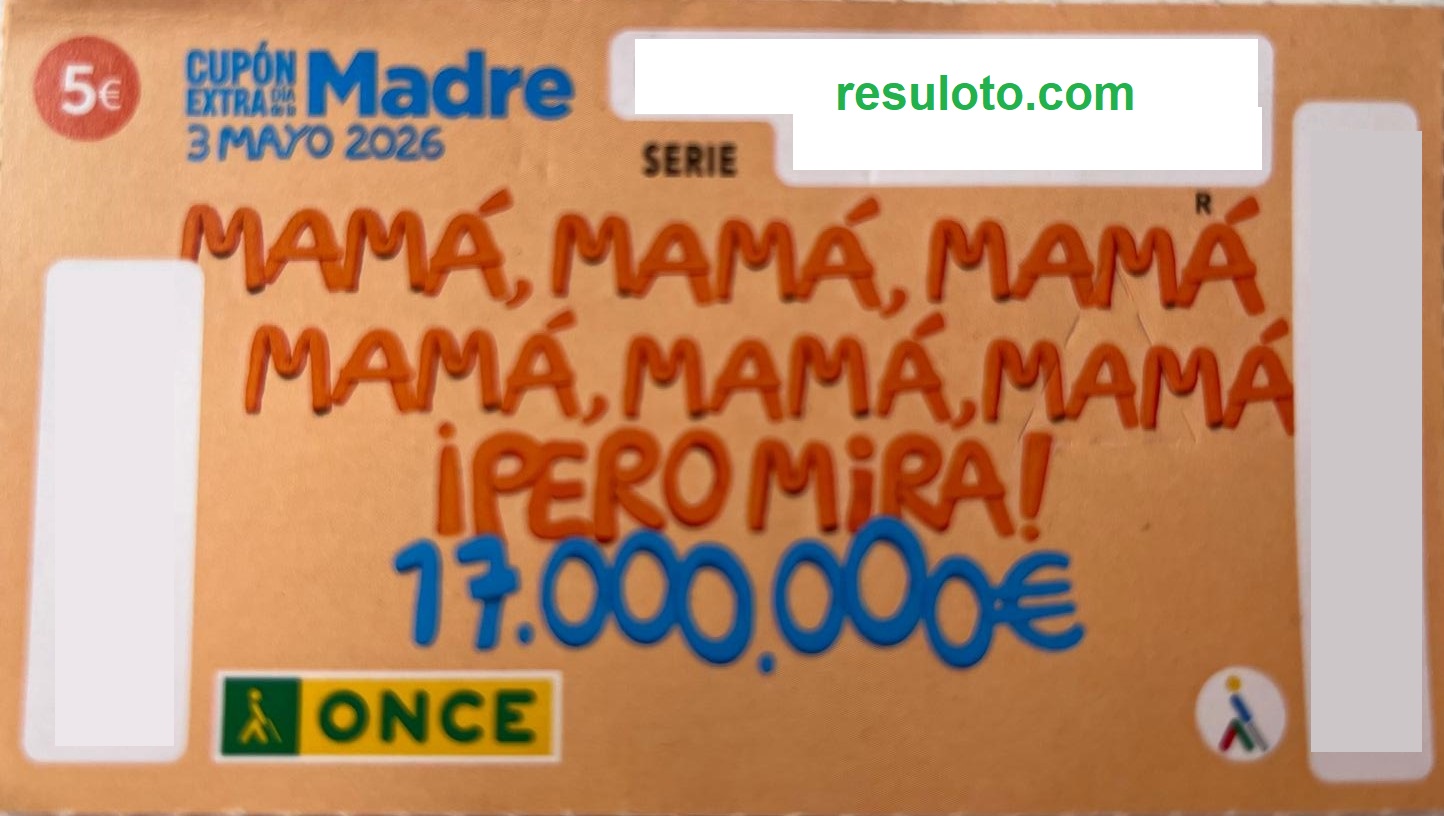 Cupón premiado en este sorteo Cupón premiado en este sorteo