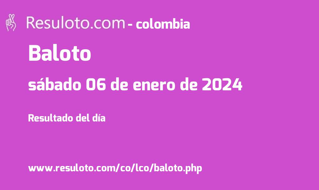 baloto 13 julio 2024 comprobar